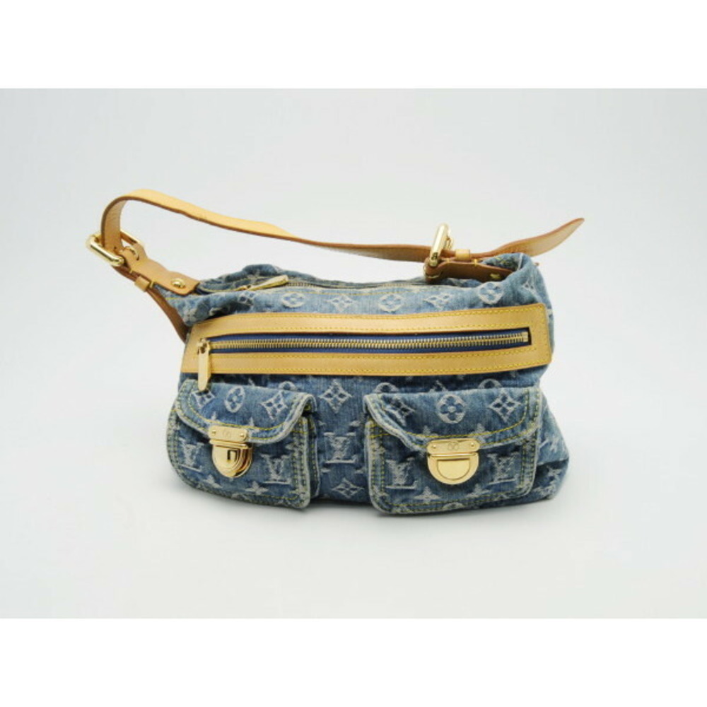 Louis Vuitton Monogram Denim Baggy Denim Blue